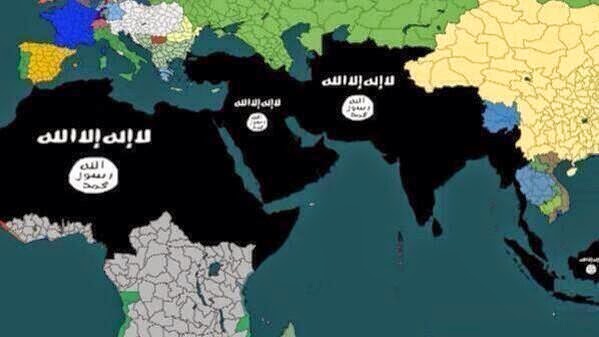 Image result for isis map